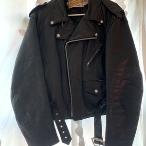 Schott vintage leather motorcycle jacket